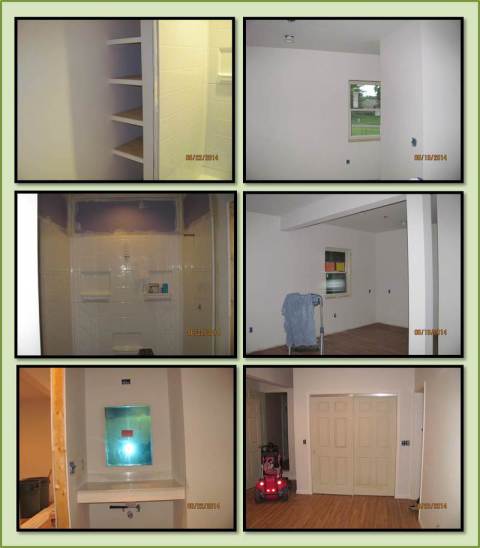 The bathroom remodeled!