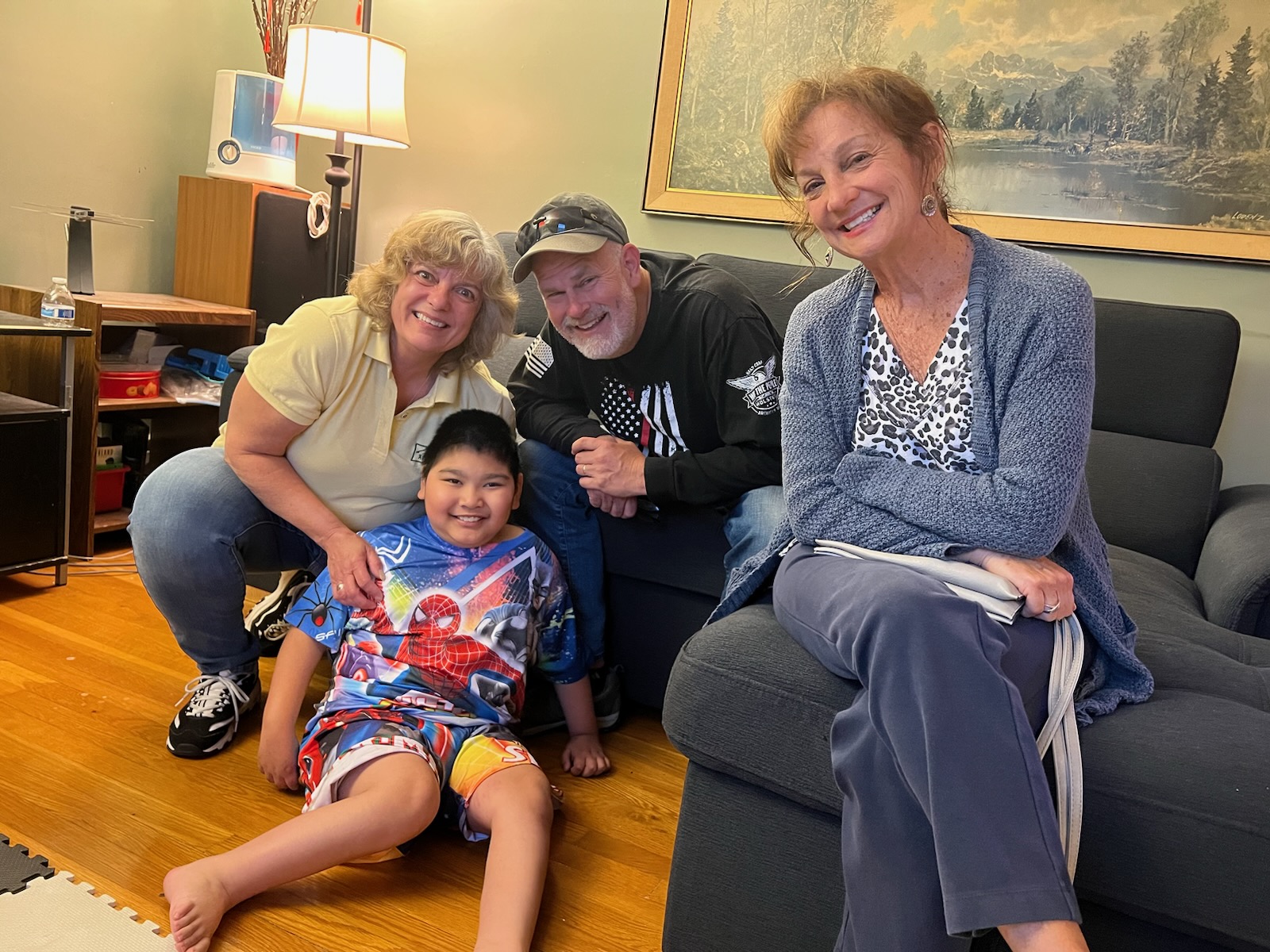 Board Members Melisa Snyder, Scott Hamrick and Carol Savino had the pleasure of meeting Kevin and his family during the initial home visit in 2021.